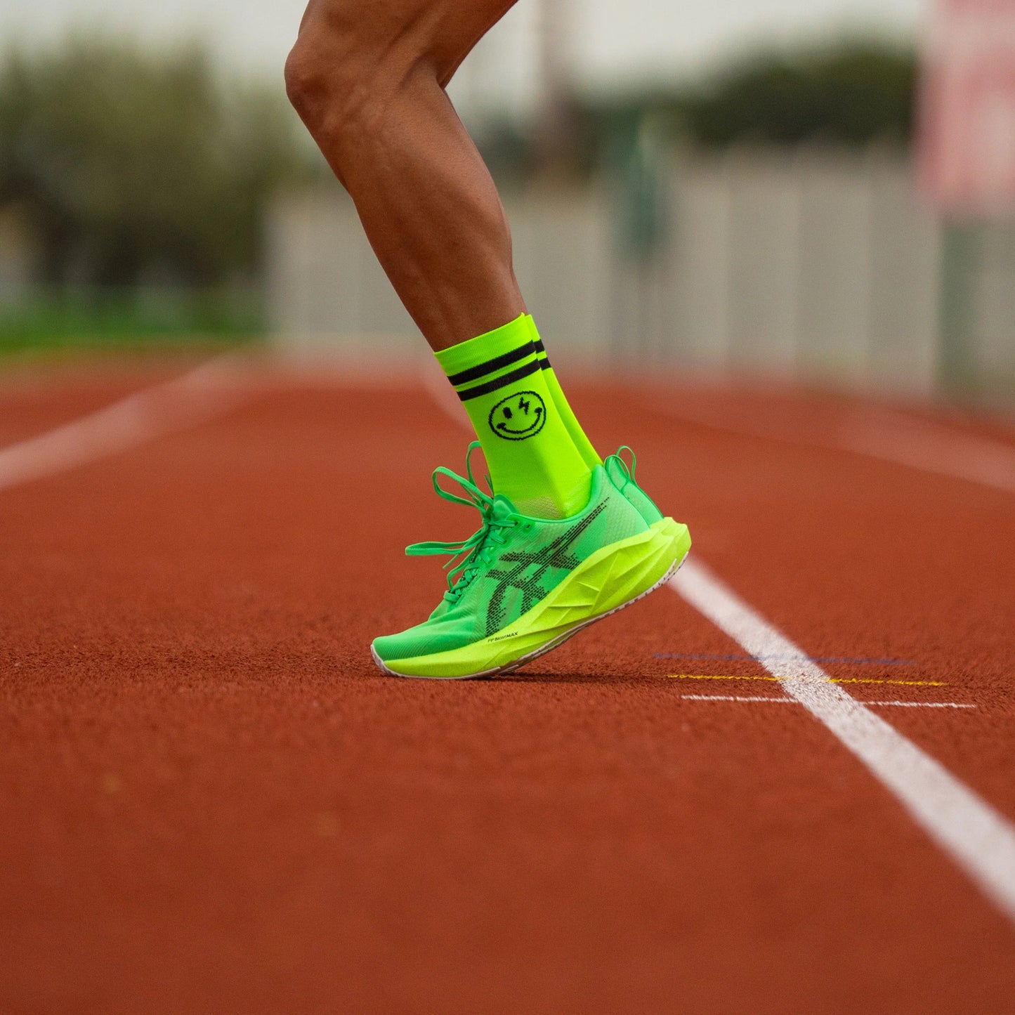 Chaussettes running Sporcks Electrified Green