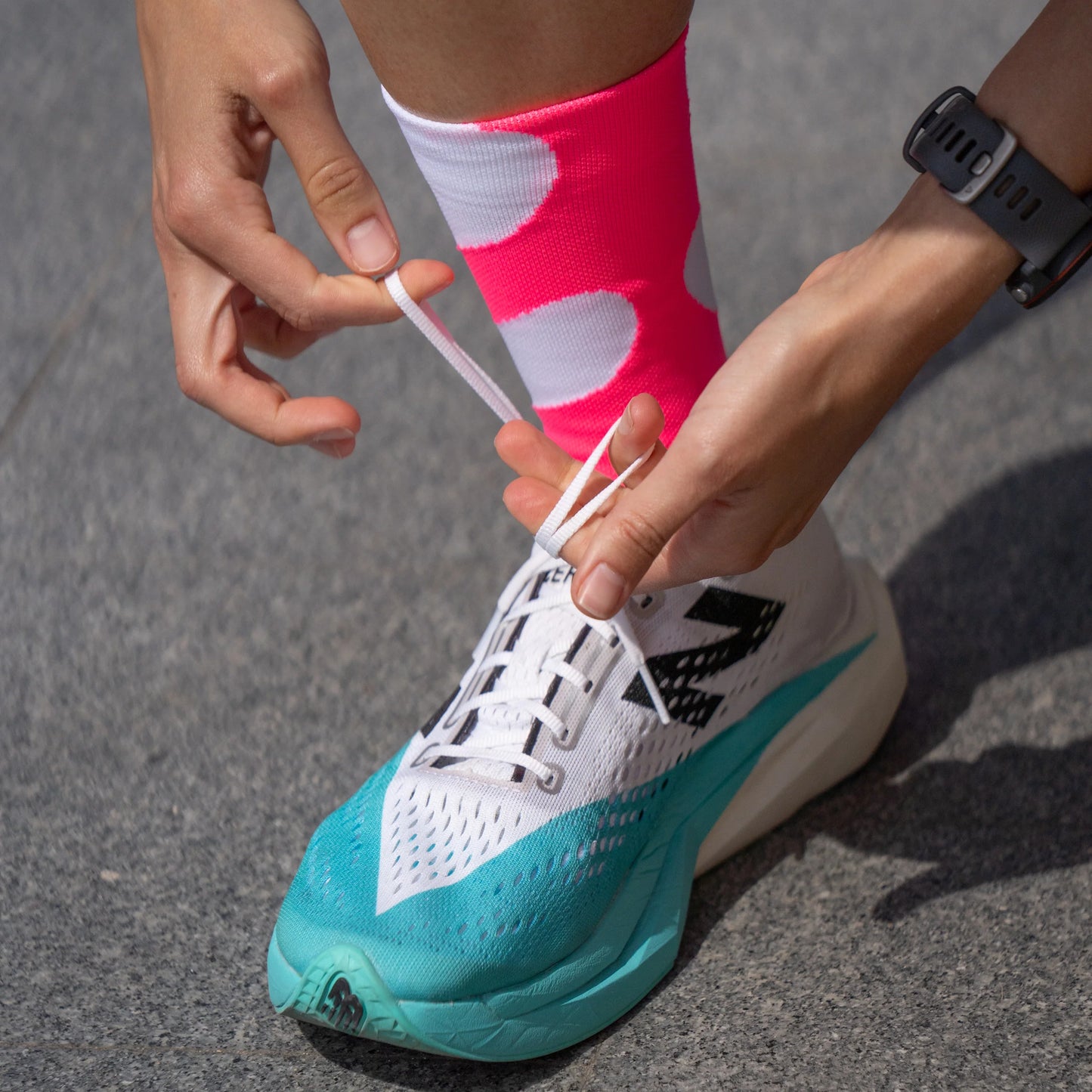 Chaussettes running Sporcks - Kinetic Pink