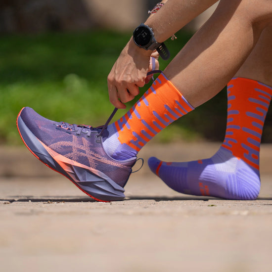 Chaussettes running Rythm purple - Sporcks