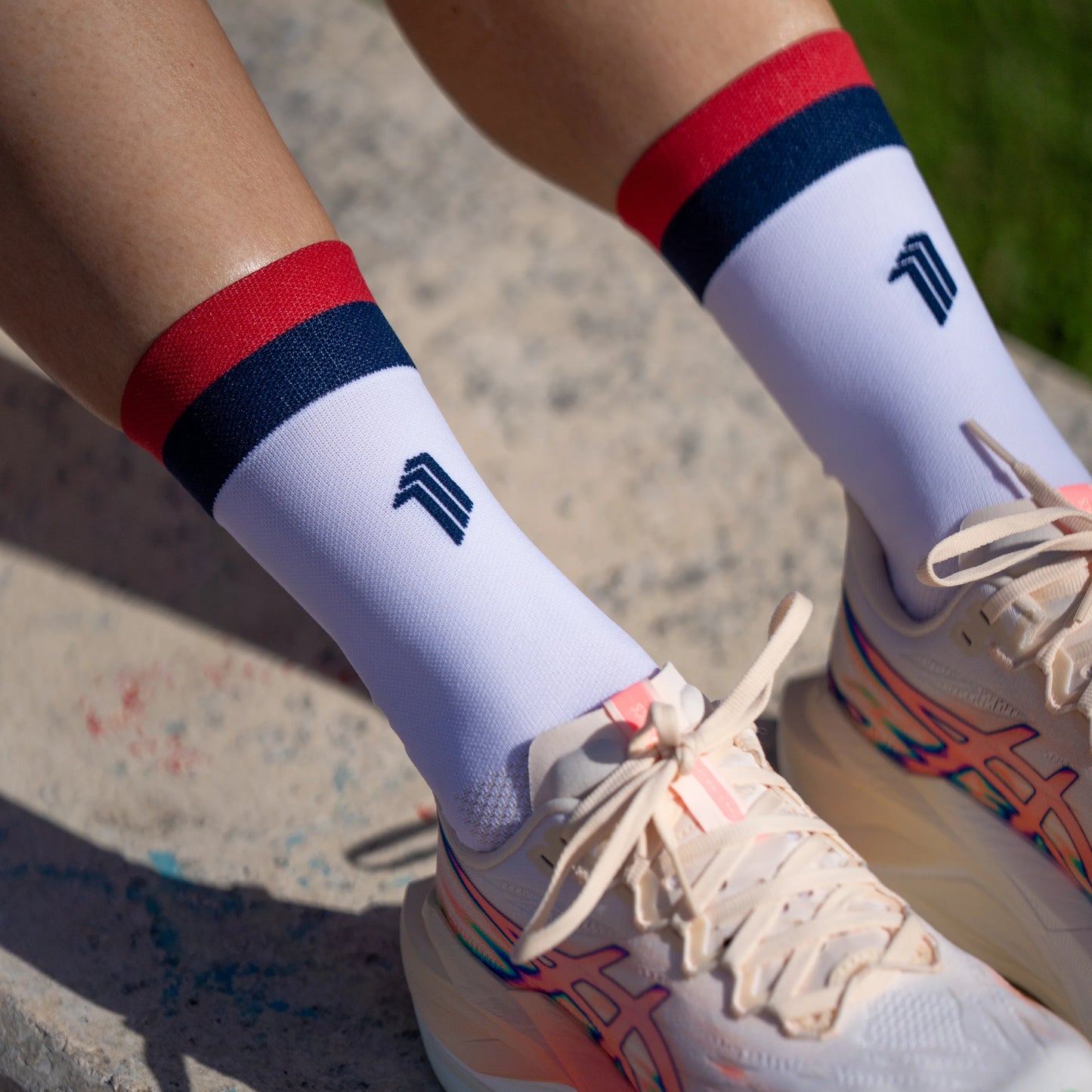 Chaussettes running Sporcks Spicy White