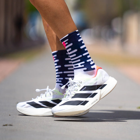 Chaussettes running Rythm white - Sporcks
