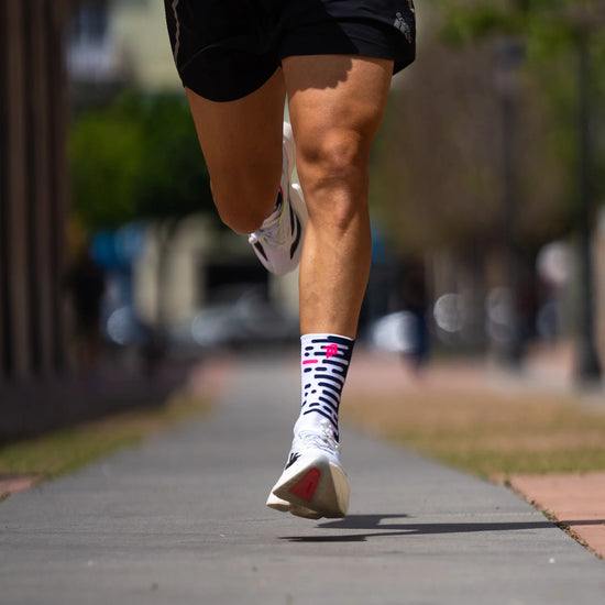 Chaussettes running Rythm white - Sporcks