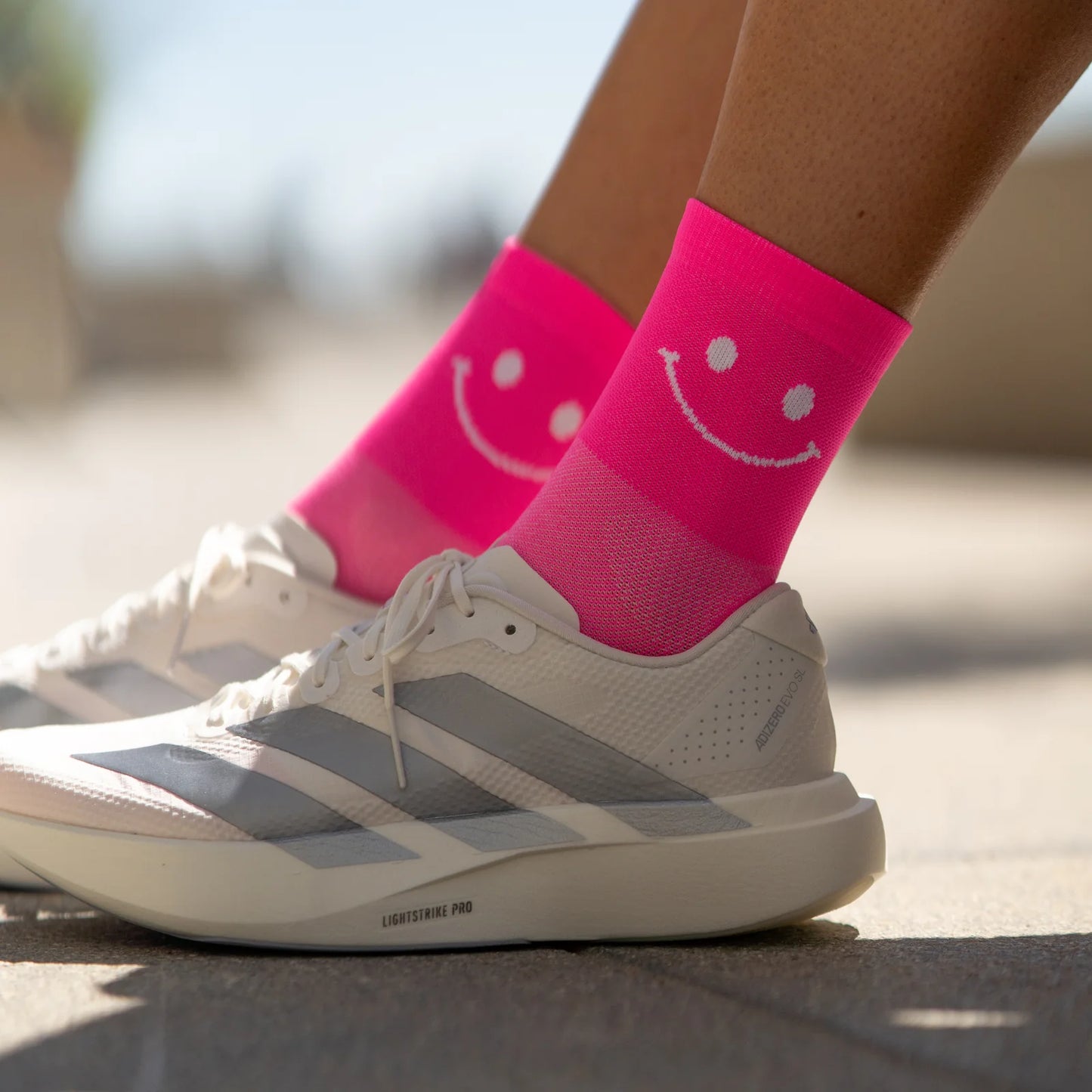Chaussettes running  Sporcks Happy Mode pink