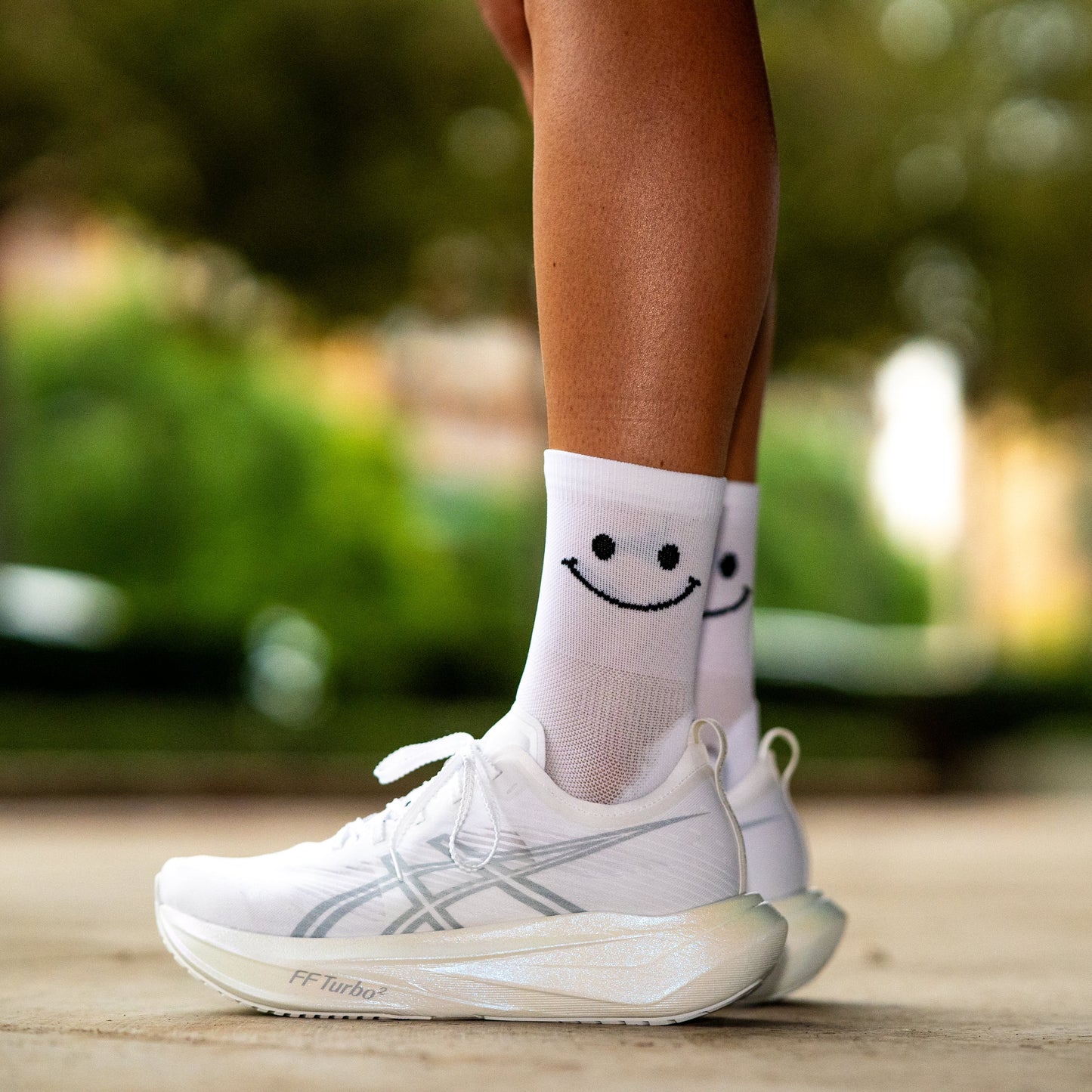 Chaussettes running  Sporcks Happy mode White