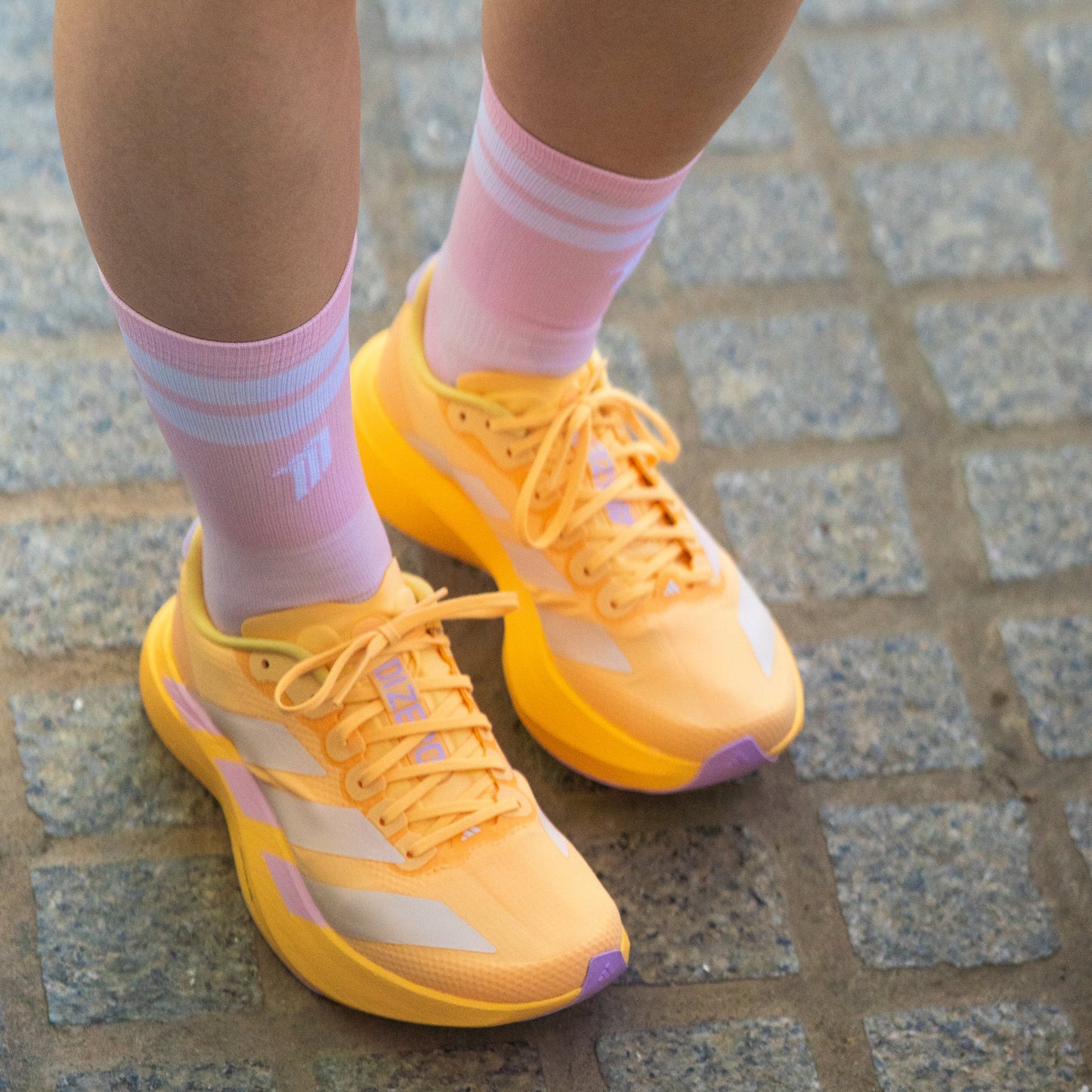 Chaussettes running Sporcks ULTRALIGHT Signature Pink