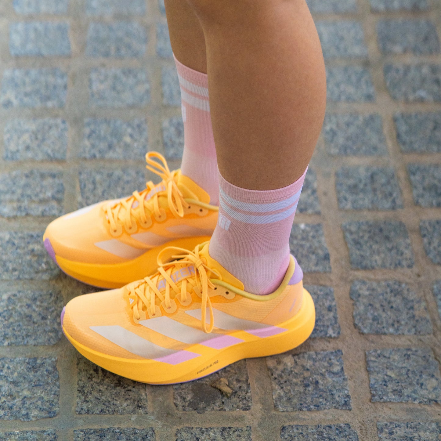 Chaussettes running Sporcks ULTRALIGHT Signature Pink