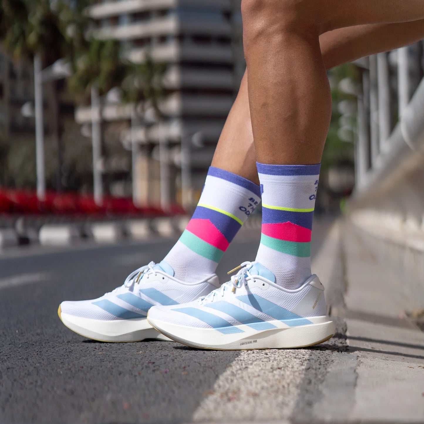 Chaussettes running Sporcks Beat the Odds Purple