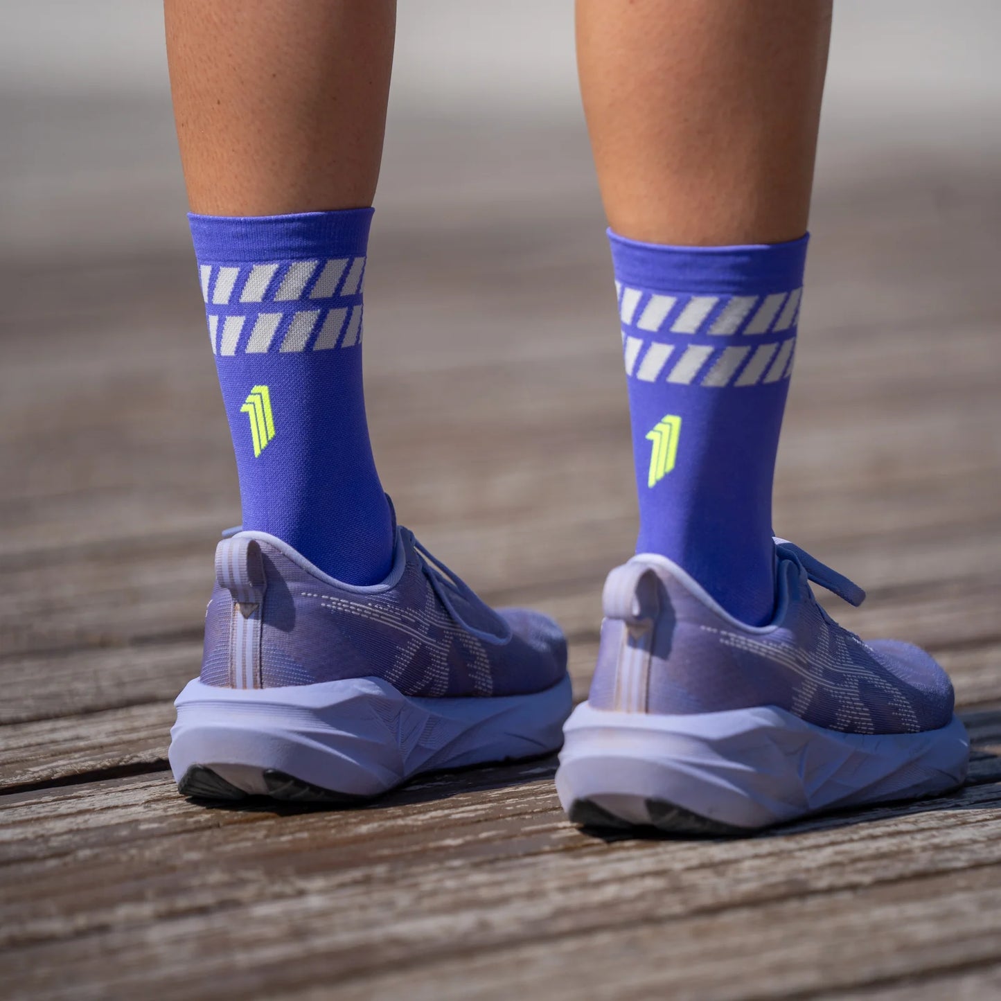 Chaussettes running Sporcks ultralight stripe purple