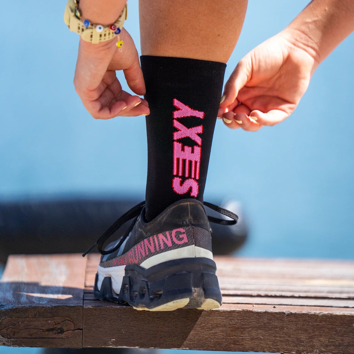 Chaussettes running Sporcks - Sexy pace black
