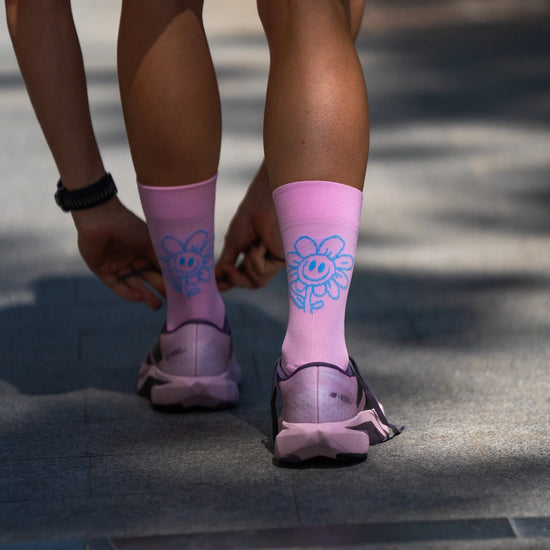 Chaussettes running Sporcks - Happy Day Pink