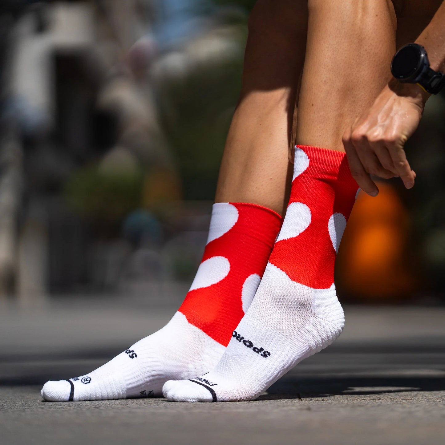 Chaussettes running Sporcks - Kinetic Red