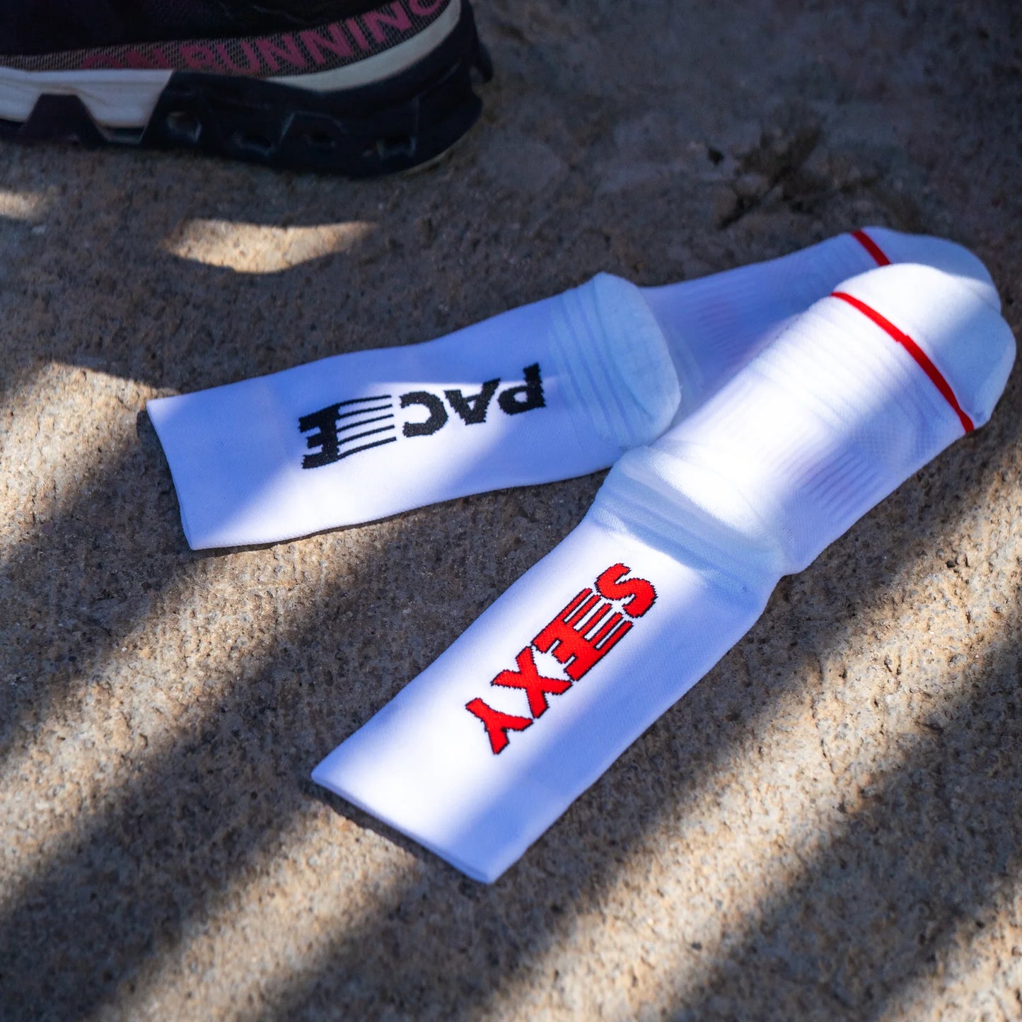 Chaussettes running Sporcks - Sexy pace white