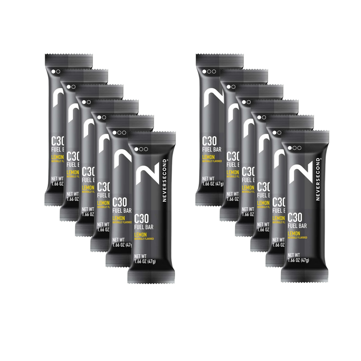 Boite de 12 barres C30 Fuel citron - 12x45g - Neversecond
