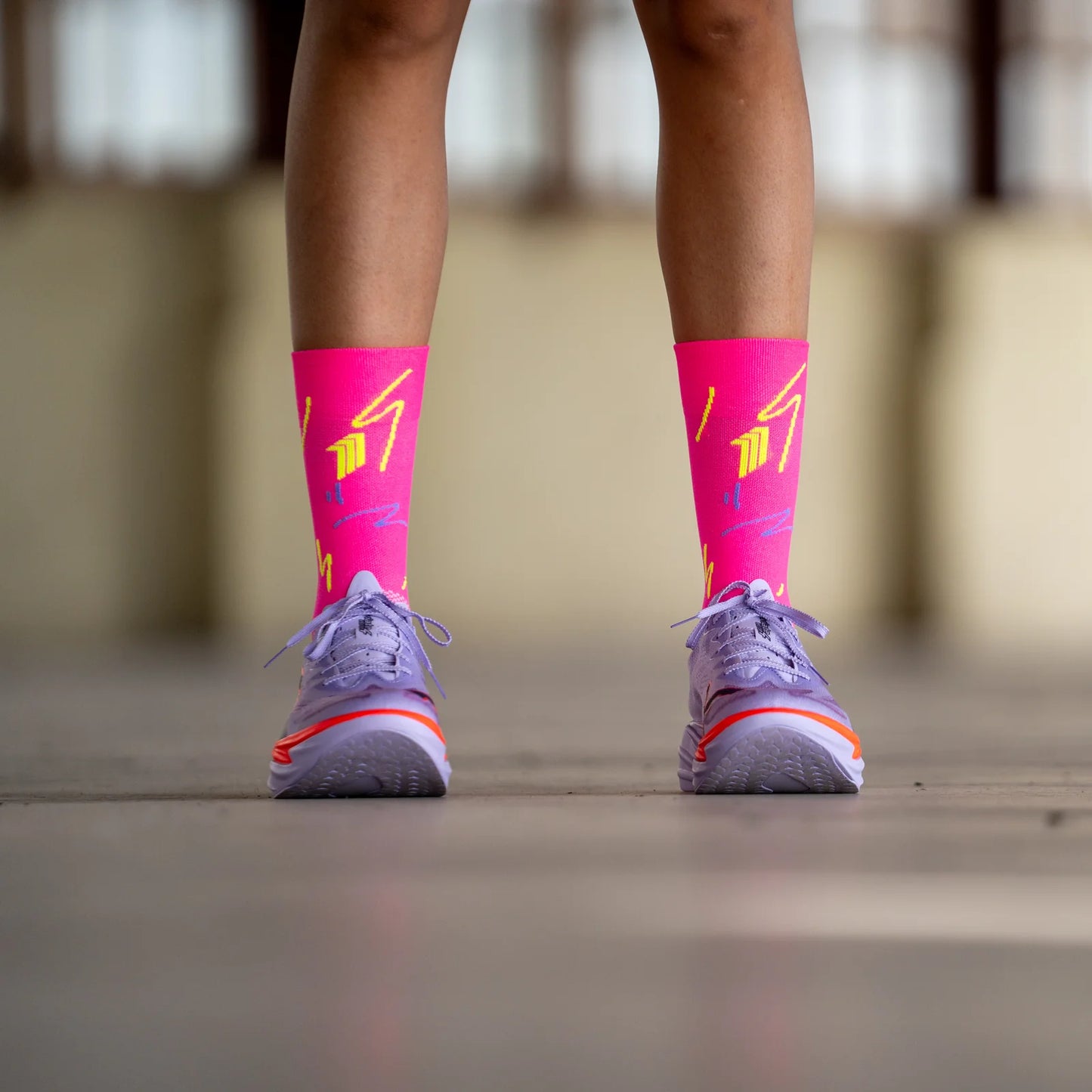 Chaussettes running Sporcks FUN RUN PINK