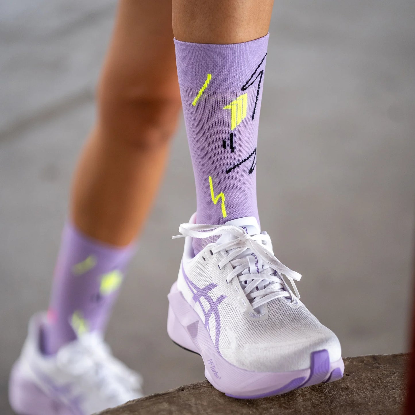 Chaussettes running Sporcks FUN RUN PURPLE