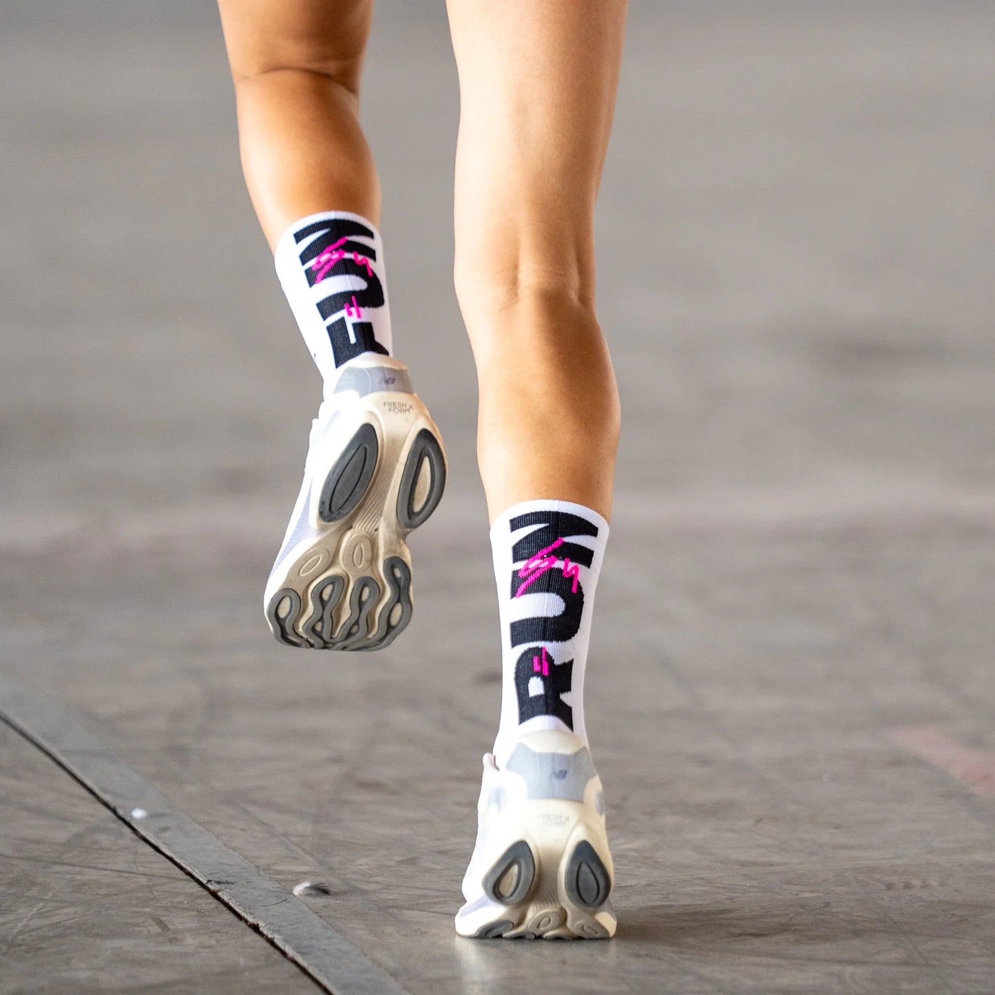 Chaussettes running Sporcks FUN RUN WHITE