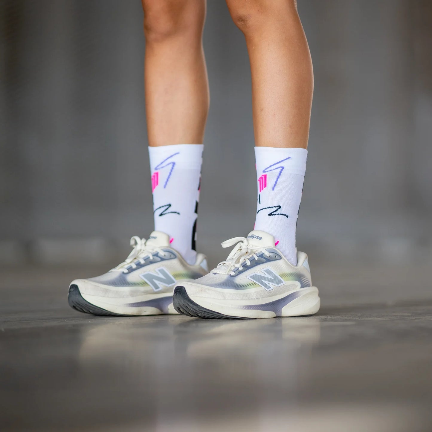 Chaussettes running Sporcks FUN RUN WHITE