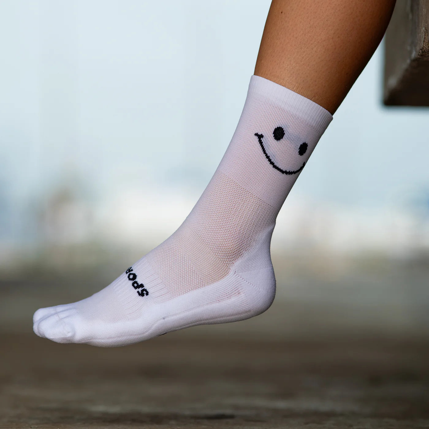 Chaussettes running  Sporcks Happy mode White