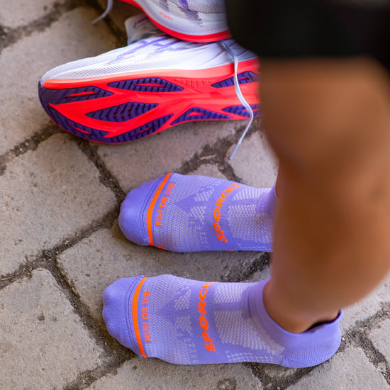 Chaussettes running Sporcks - nosa V2 purple