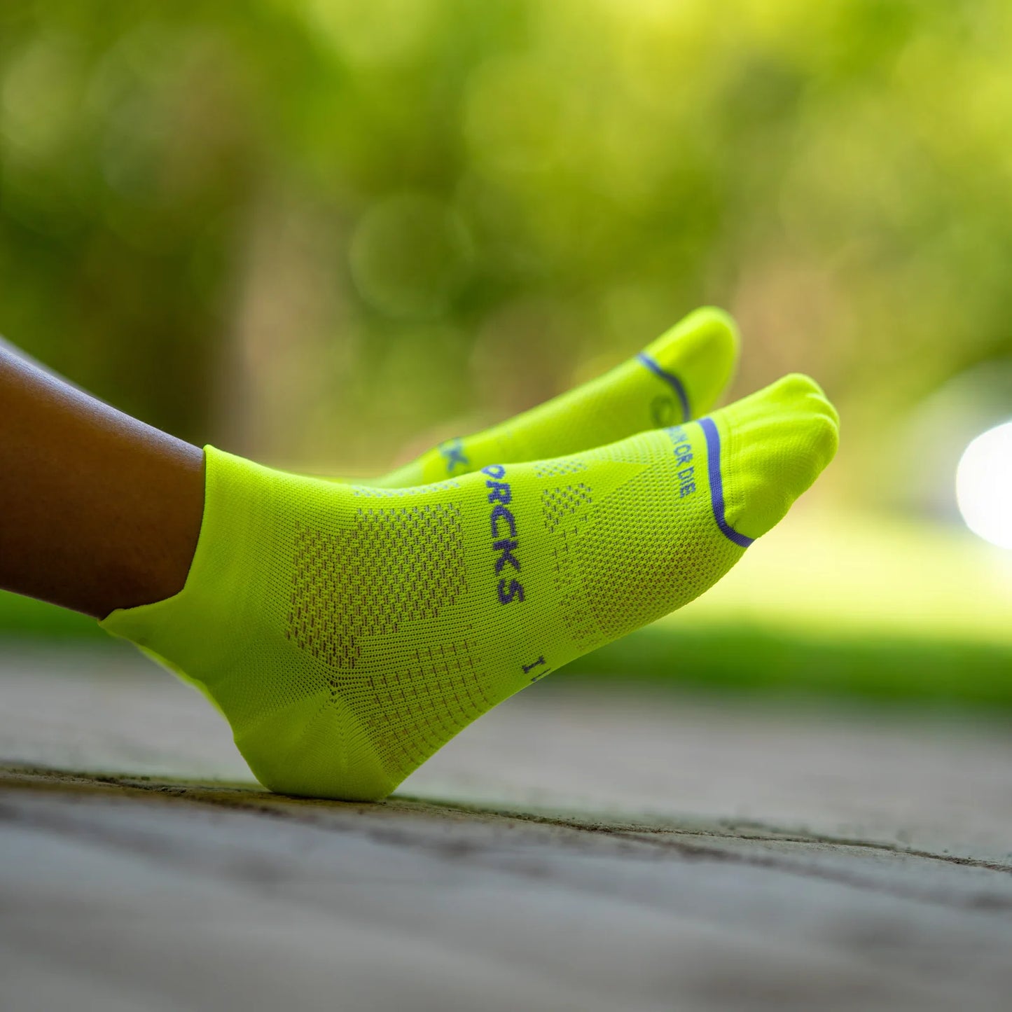 Chaussettes running Sporcks - noosa V2 jaune