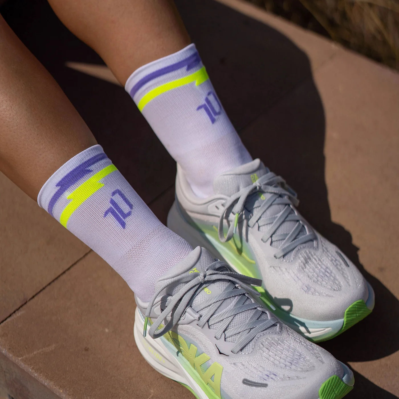 Chaussettes running Sporcks SUMMER 10 WHITE
