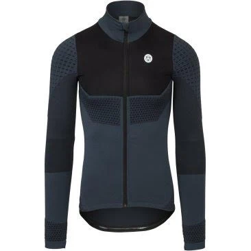 Maillot de vélo femme manche longue Seamless blue_steel - AGU