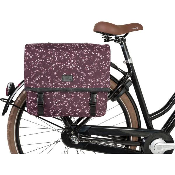 NARA DOUBLE BIKE BAG TREND MINI FLOWER/EGGPLANT