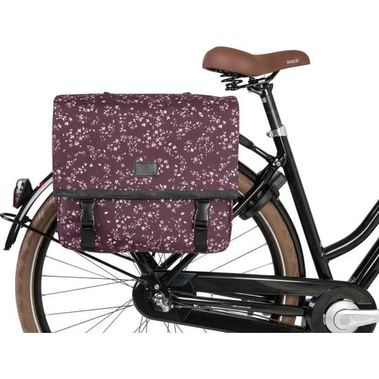 NARA DOUBLE BIKE BAG TREND MINI FLOWER/EGGPLANT