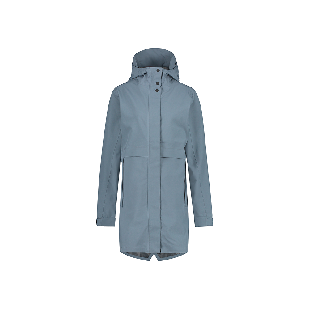 PARKA RAIN JACKET URBAN OUTDOOR WMN- DUSTY BLUE L