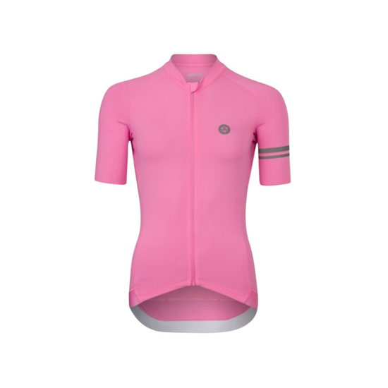 maillot de vélo manche courte femme Solid performance Kawaï Pink - AGU