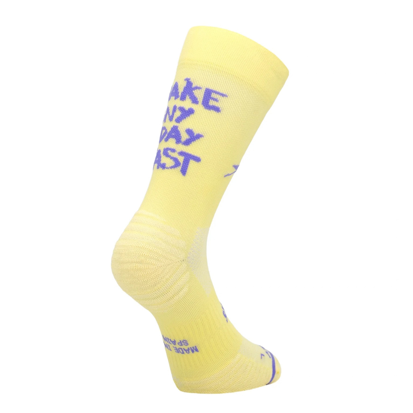 Chaussettes running Sporcks Make any Days yellow