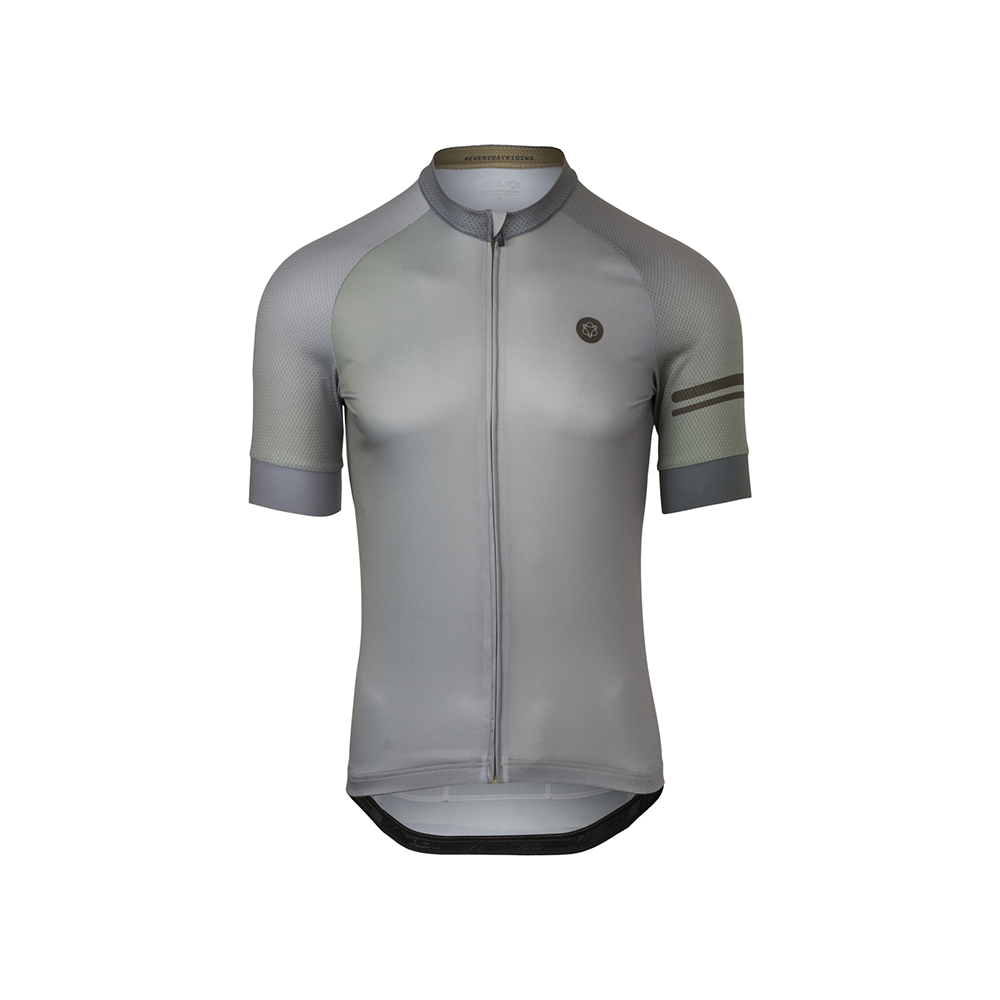 Maillot de vélo manche courte homme Gradient essential Strategy Green - AGU