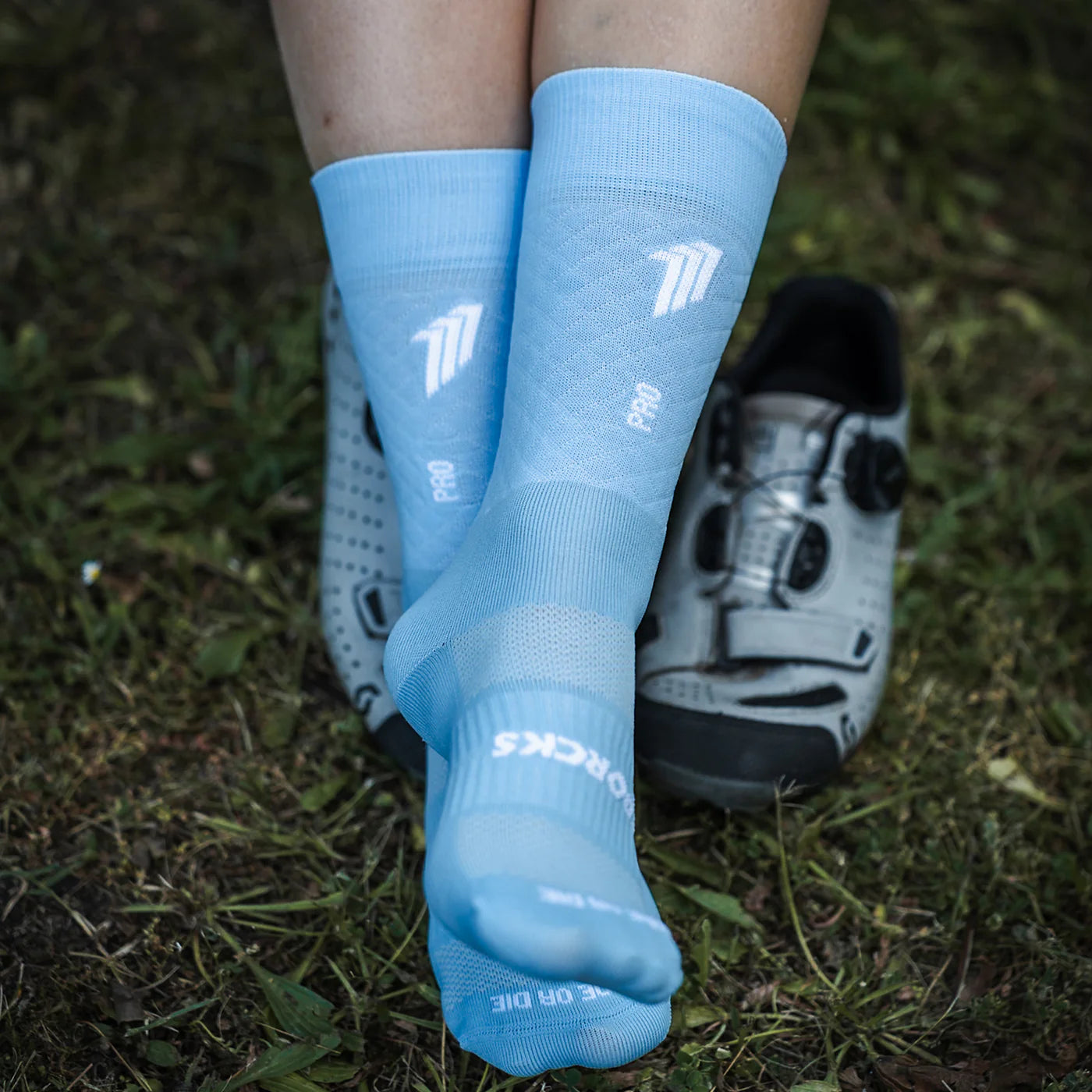 Chaussettes vélo Sporcks - PRO ELITE Blue Clair