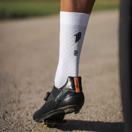 Chaussettes vélo Sporcks - MARIE BLANQUE ELITE WHITE