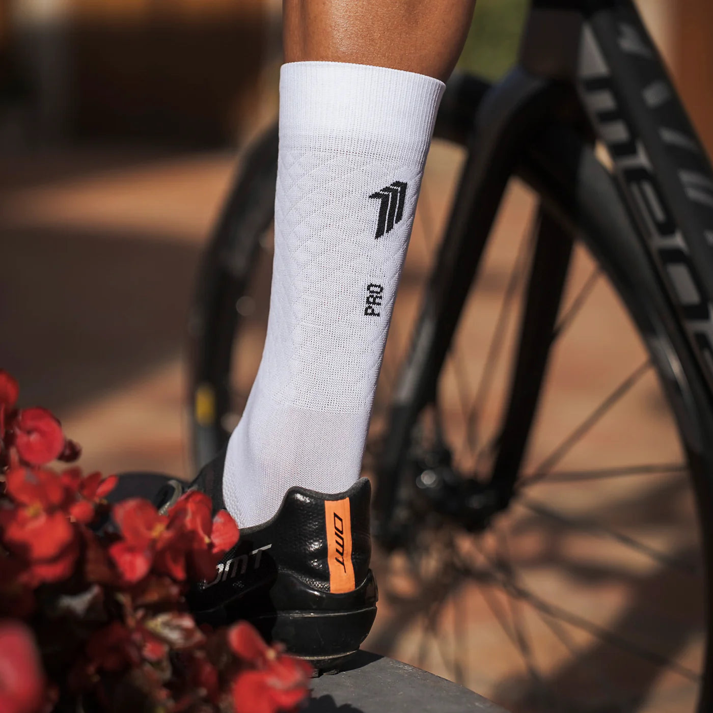 Chaussettes vélo Sporcks - MARIE BLANQUE ELITE WHITE
