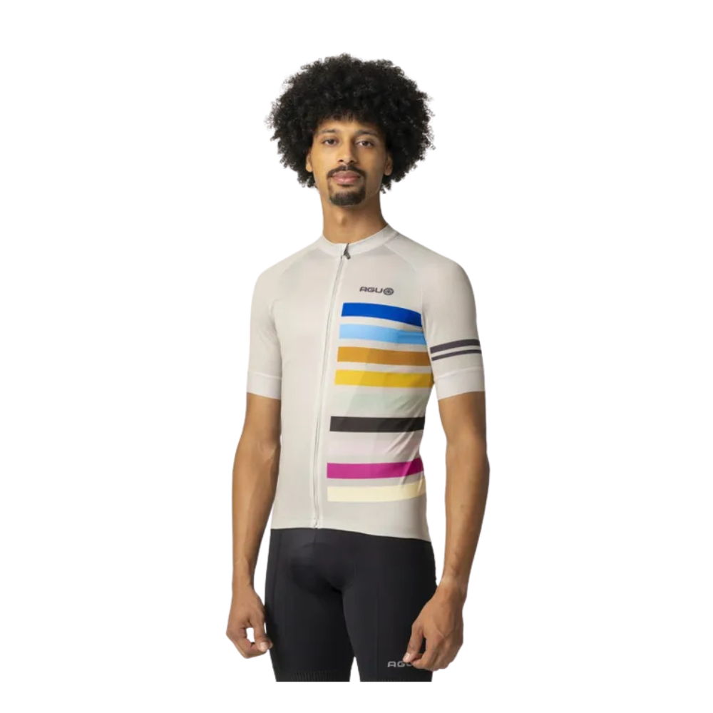 Maillot de vélo Rainbow SS essential homme - AGU