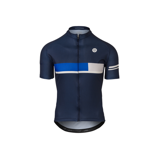 Maillot de vélo manche courte homme Key essential Deep blue - AGU