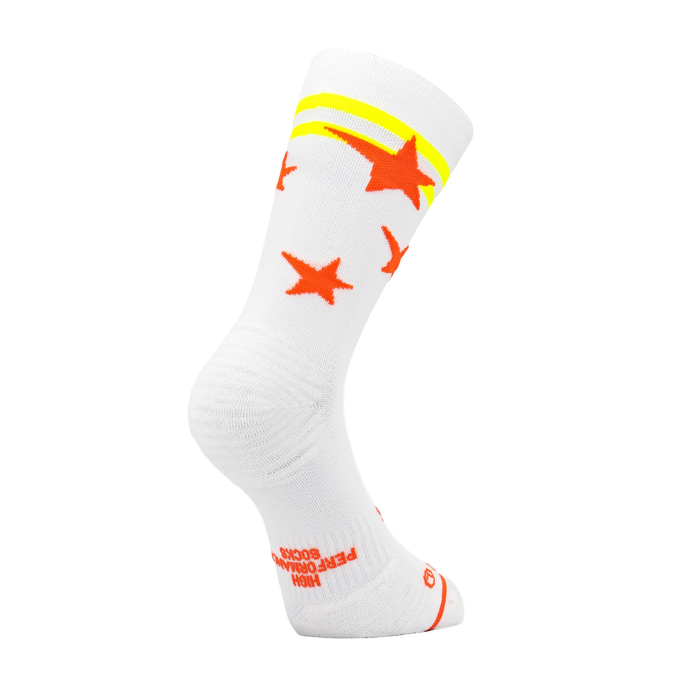Chaussettes running Sporcks run star orange