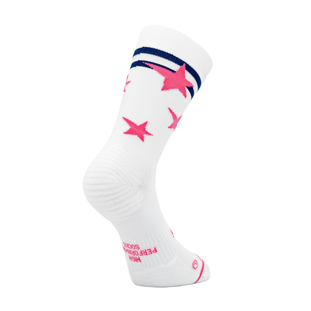 Chaussettes running Sporcks run star pink