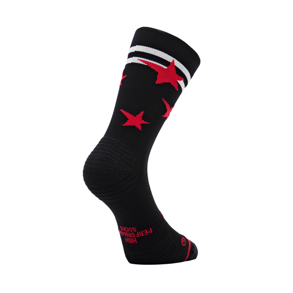 Chaussettes running Sporcks run star red