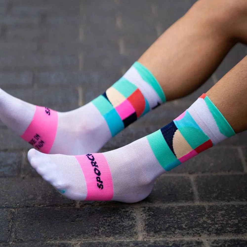 Chaussettes vélo Sporcks - Madonna rosa