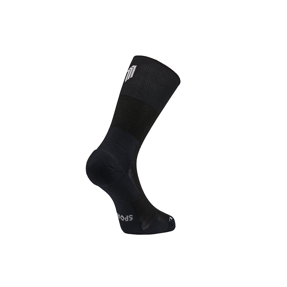 Chaussettes running Marathon haute noir - SPORCKS