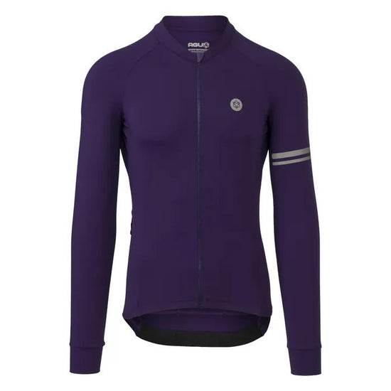 Maillot manche longue Performance homme purple Rain solid- AGU